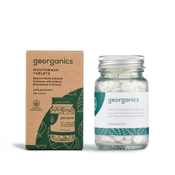 Georganic Mouthwash Tablets English Peppermint 600 x 600 Image 1