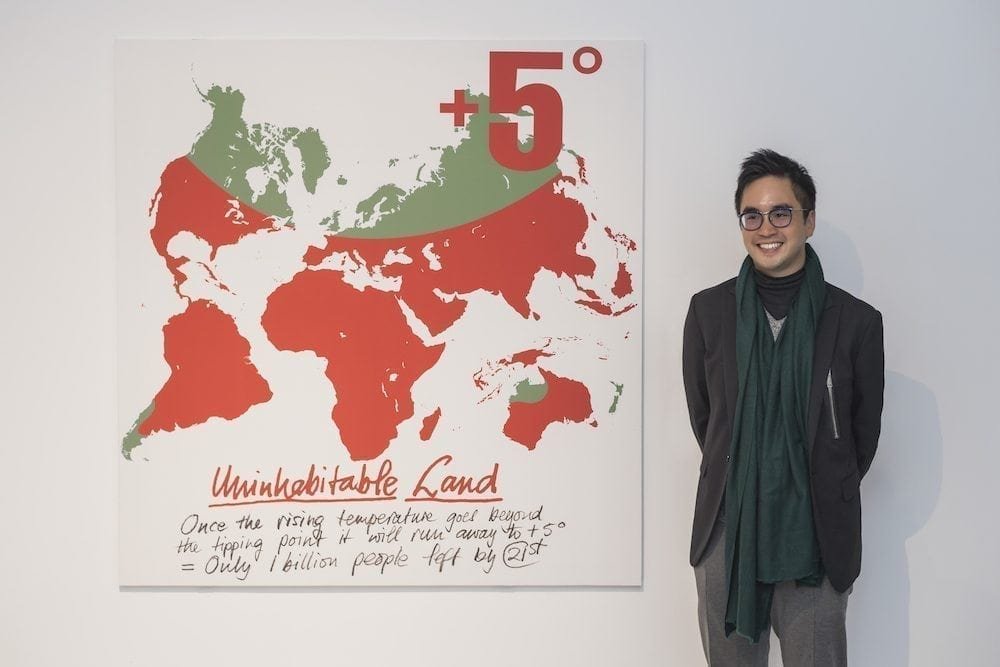 Adrian Cheng with +5 Degrees World Map