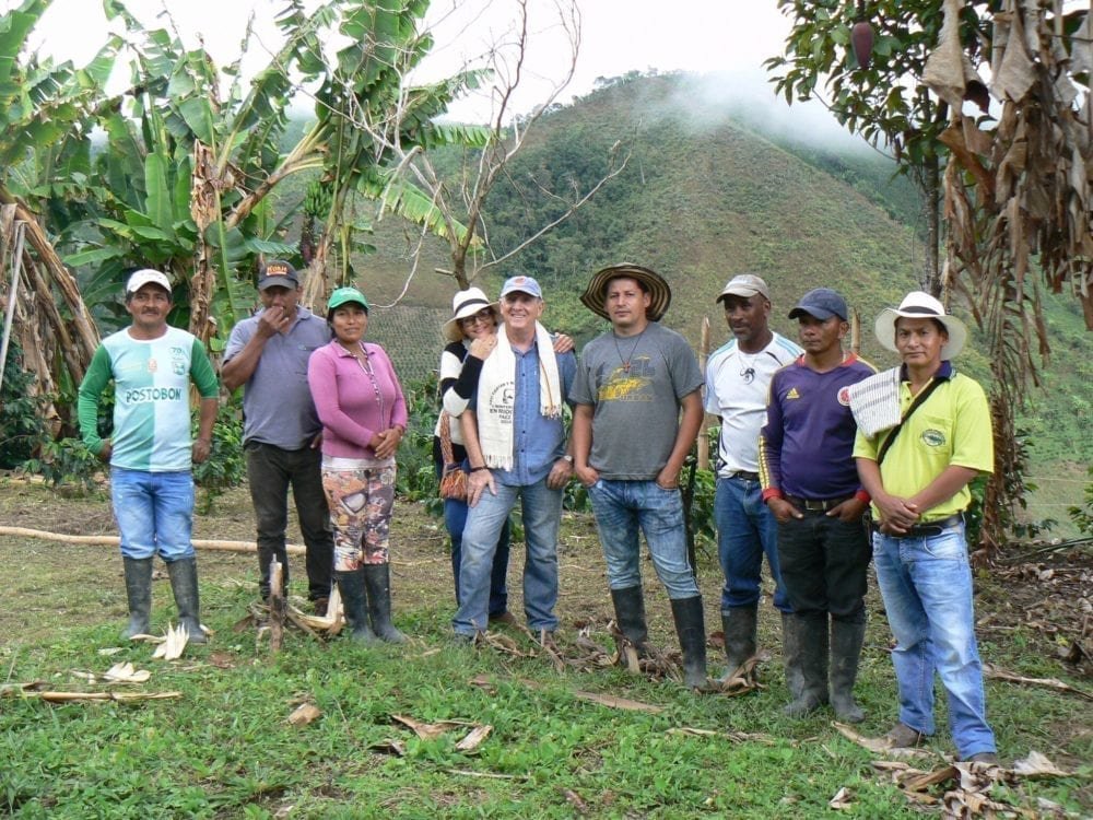 Coffee farmers in Colombia