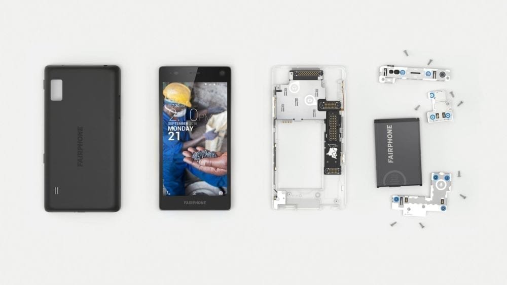 Fairphone disassembled Picture from MyGreenPod Sustainable News