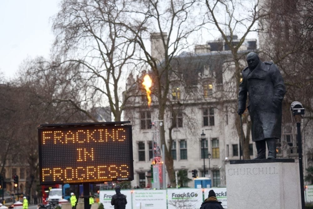 Fracking Parliament Square Picture from MyGreenPod Sustainable News