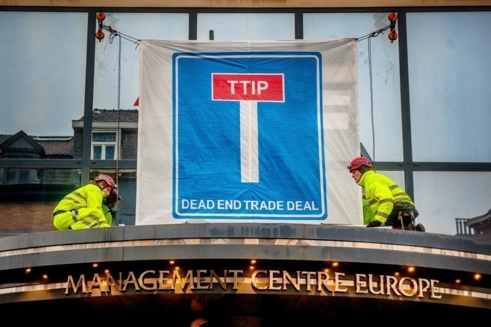 Activists Block Secret TTIP Talks in Brussels Picture from MyGreenPod Sustainable News
