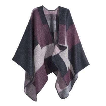 Most Stylish Poncho: H&M Checked Poncho Picture from MyGreenPod Sustainable News