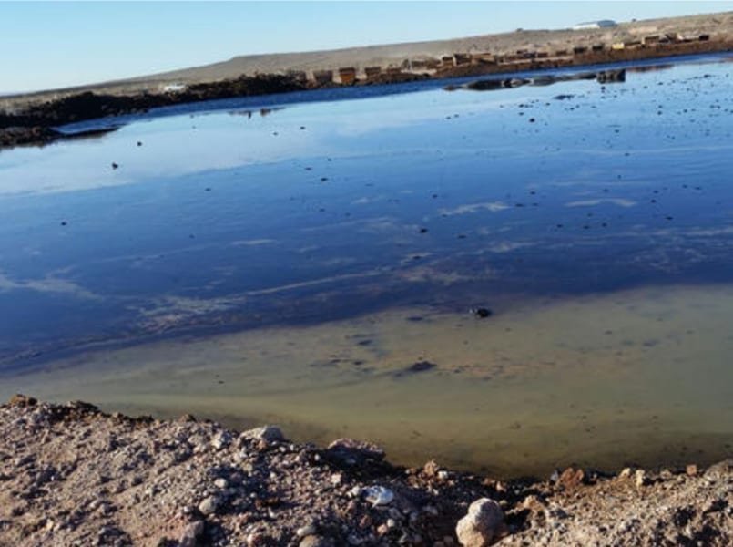 Illegal toxic waste dumped in in Vaca Muerta