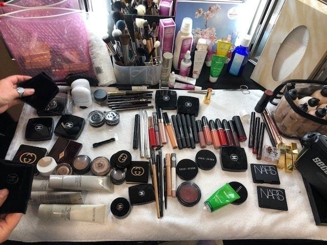 LFW backstage makeup kit