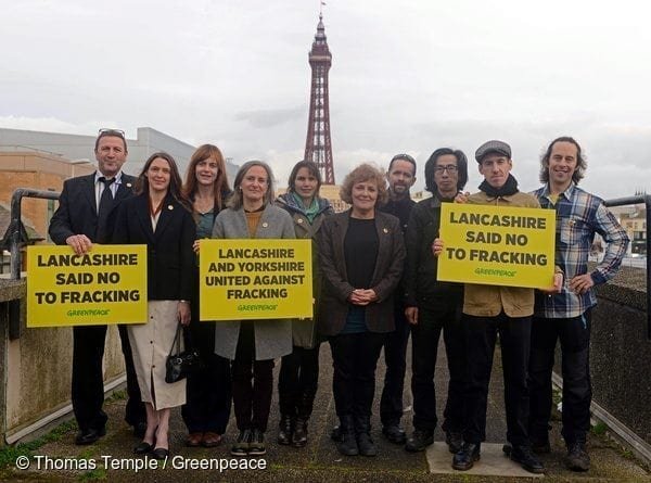 Lancashire fracking protestors arrive at court