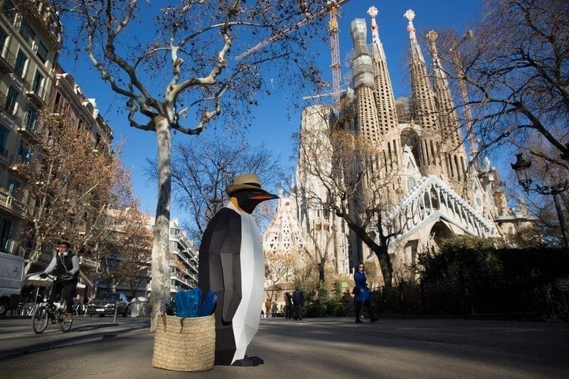 March of the Penguins in Barcelona