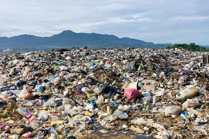 Landfill in Kayu Madang, Sabah Borneo, Malaysia.