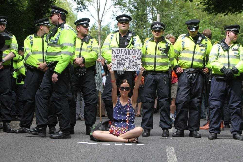 Fracking_Police Picture from MyGreenPod Sustainable News