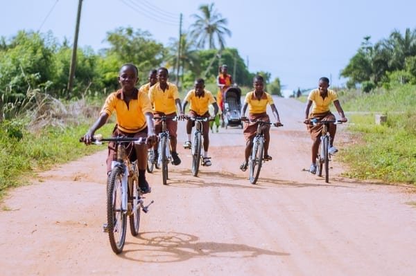 my Boo and UNICEF Ghana, Bike to School