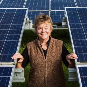 Lesley Bennett, Chair of Wiltshire Wildlife Community Energy