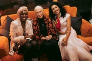 Emi Mahmoud, Jane Goodall and Trisha Shetty