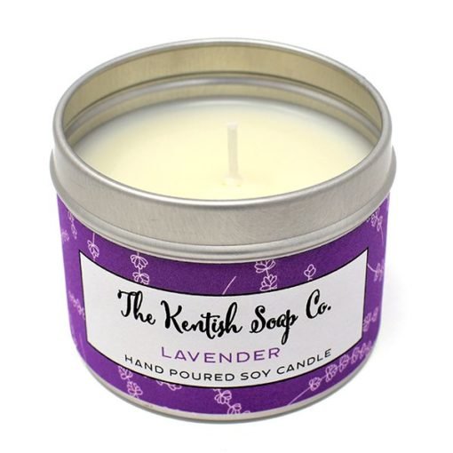 Lavender candle (open)