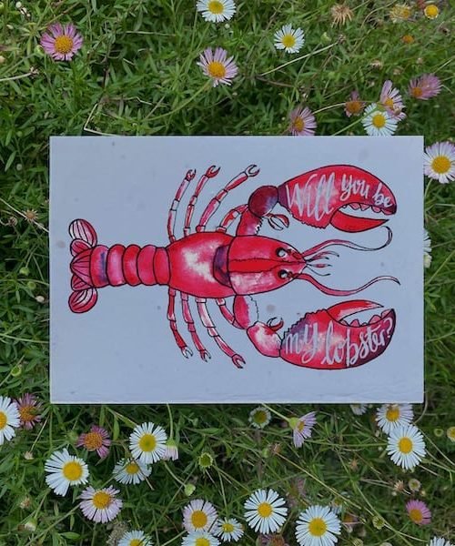 Lobster Love Plantable Card