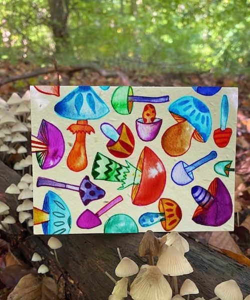 Much Room for Mushrooms Plantable Card