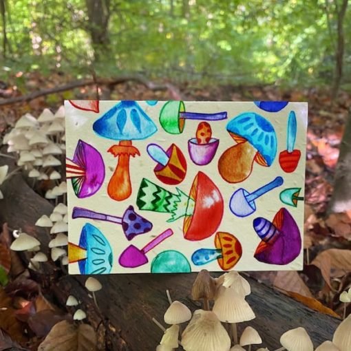 Much Room for Mushrooms Plantable Card