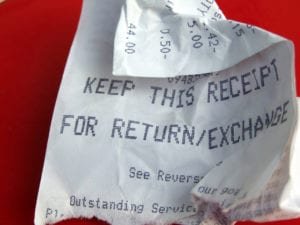 Chemicals in receipts