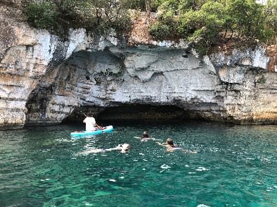 Exploring caves on the Ionian Islands