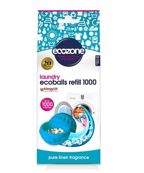 Ecozone Laundry Ecoballs Refill 1000 - Pure Linen Fragrance