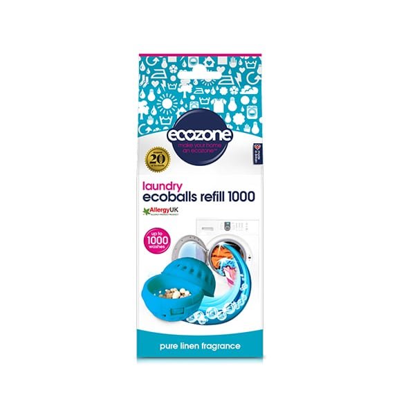 Ecozone Laundry Ecoballs Refill 1000 Pure Linen Fragrance