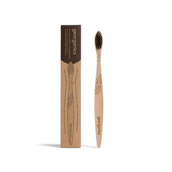 Georganics Natural Beechwood Toothbrush - Soft Bristles 600 x 600 Image 1