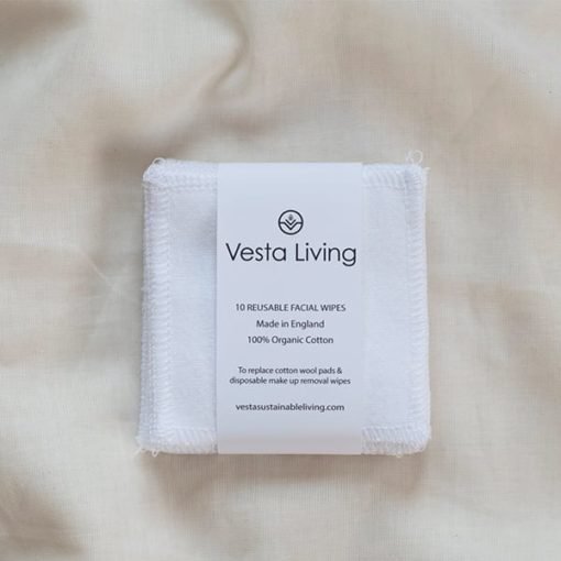 Vesta Living Natural White Face Wipes