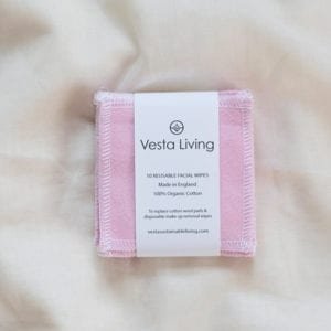 Vesta Living Plain Blush Face Wipes
