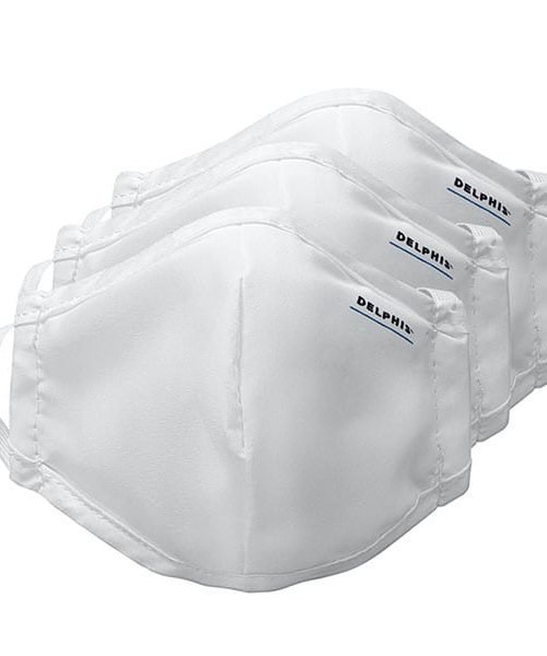 Delphis Eco Face Masks In White