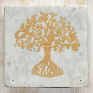 Temple Of Incense marble tree of life incense holder