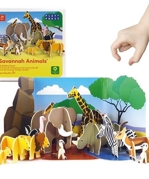 Play Press Toys Savannah_Animals_Hand_Group