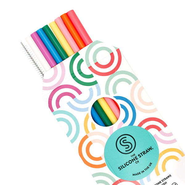 The Silicone Straw Company Colour 8 Pack