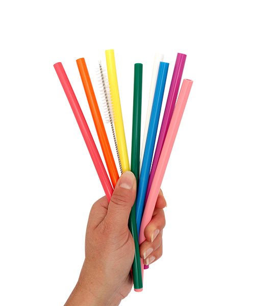 The Silicone Straw Company Colour 8 Pack