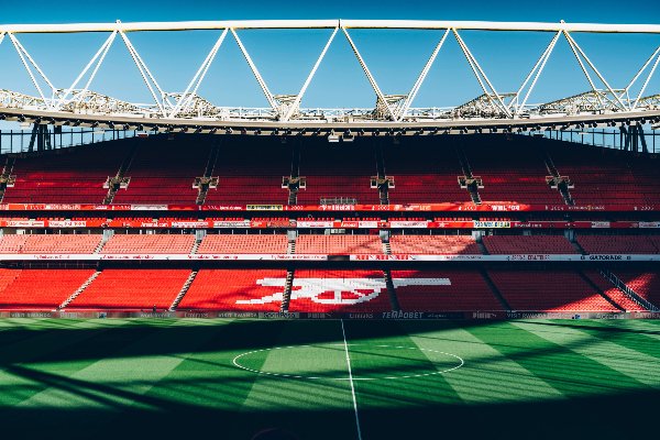 The Emirates stadium, which can be powered by batteries for 90 minutes