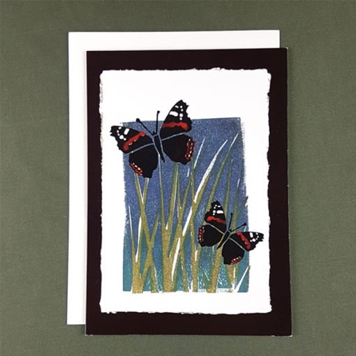 Gift Wild Red Admiral Butterfly IV Greetings Card