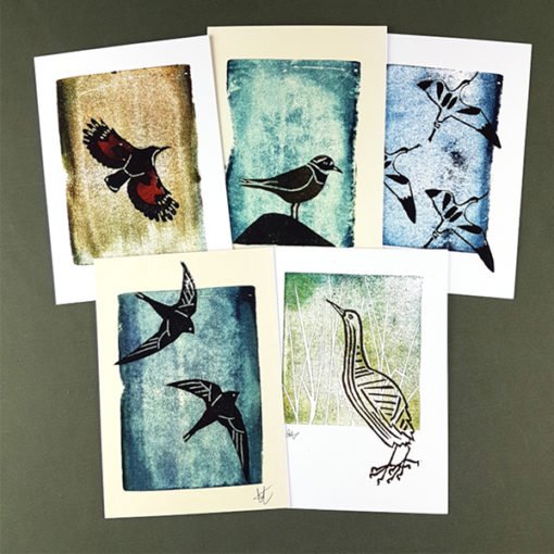 Gift Wild Pack 5 Bird Print Greetings Cards