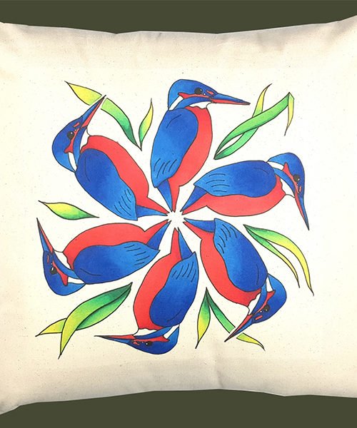 Gift Wild Kingfisher Cushion Cover