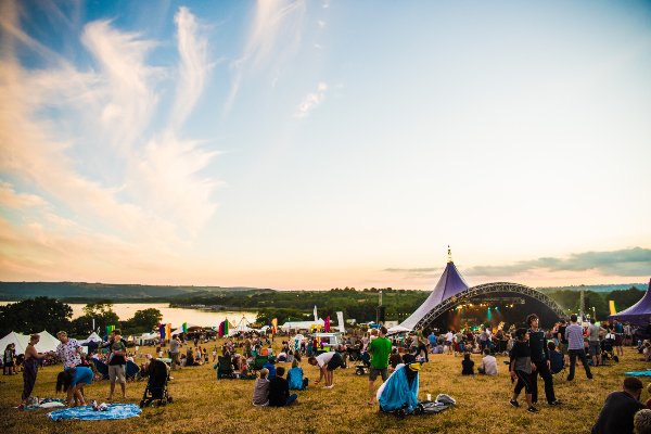 The Valley Fest site, on a working organic farm