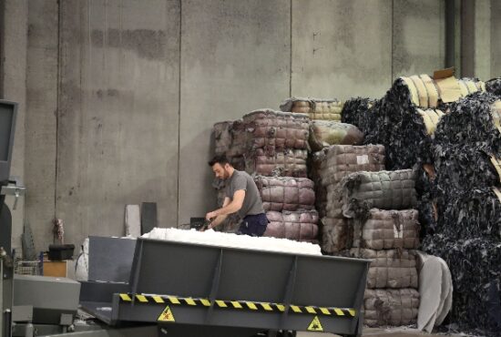 processing cotton at the Remill factory