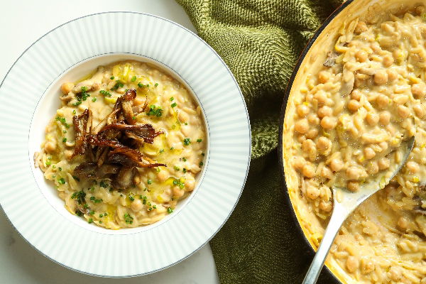 Miso Mushroom & Silken Tofu Orzotto