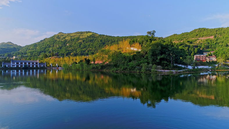 Aerial photograph of Yangtze River, China