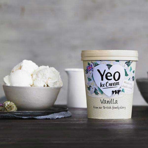 MyGreenPod Hero Yeo Valley Organic Vanilla Ice Cream